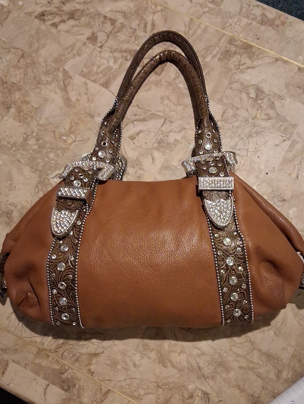 Charm And Luck Embellished Shoulder Bag